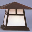 CC-15 Arroyo Craftsman Carmel Outdoor Large Column Mount with Dart Overlay - Crescent Harbor