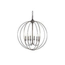 CH906 Northeast Lantern 6 Light Circle Hanging Chandelier - Crescent Harbor