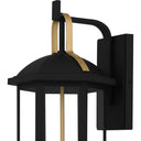 Crestfield 3 Light Outdoor Wall Sconce in Matte Black 1