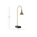 Currey & Company 6000-0628 Thayer Desk Lamp in Vintage Brass/Black - Crescent Harbor