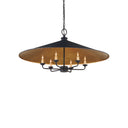 Currey & Company 9873 Brussels 6 Light Chandelier in French Black/Contemporary Gold - Crescent Harbor