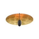Currey & Company 9999-0049 Pinders Flush Mount in Contemporary Gold Leaf/French Black - Crescent Harbor