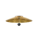 Currey & Company 9999-0049 Pinders Flush Mount in Contemporary Gold Leaf/French Black - Crescent Harbor