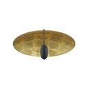 Currey & Company 9999-0049 Pinders Flush Mount in Contemporary Gold Leaf/French Black - Crescent Harbor