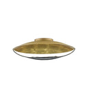 Currey & Company 9999-0049 Pinders Flush Mount in Contemporary Gold Leaf/French Black - Crescent Harbor
