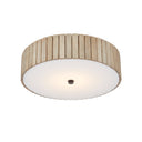 Currey & Company 9999-0058 Tetterby 1 Light Semi-Flush in Black/Natural - Crescent Harbor