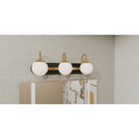 Desmond 3 Light Bath Light in Matte Black 2