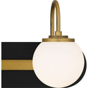Desmond 3 Light Bath Light in Matte Black 6