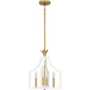 Dusty Lane 4 Light Pendant in Matte White 4
