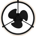 Elrod Fandelier in Matte Black 2