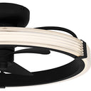 Elrod Fandelier in Matte Black 3
