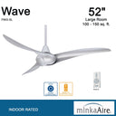 F843 Wave 52" Ceiling Fan by Minka Aire 7