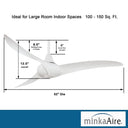 F843 Wave 52" Ceiling Fan by Minka Aire 13