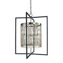 Framburg 5338 BN/MBLACK Hannah 10-Light Foyer Chandelier in Brushed Nickel/Matte Black - Crescent Harbor
