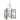Framburg 5349 SP/MBLACK Metro Artisan 9-Light Foyer Chandelier in Satin Pewter/Matte Black - Crescent Harbor