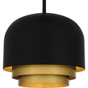 Frankie 3 Light Pendant in Matte Black 2