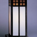 GC-18L Arroyo Craftsman Glasgow 18" Outdoor Tall Column Mount with Opalescent Glass - Crescent Harbor