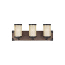 Generation Lighting 4413303 Three Light Wall / Bath in Stardust / Cerused Oak - Crescent Harbor