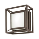 George Kovacs P1202-287-L LED Pocket Lantern with Sand Bronze Finish and White Scren Printed Glass 1