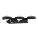 George Kovacs P1563-729 Lift Off 3 Light Vanity in Sand Coal And Polished Nickel - Crescent Harbor