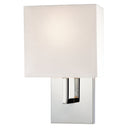 George Kovacs P470-077 1-Light Wall Sconce with White Fabric Shade 1