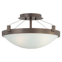 George Kovacs P591-647 3-Light Semi Flushmount in Copper Bronze Patina 1