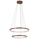 George Kovacs P8162-670-L Full Orbit 2 Light Led Pendant in Satin Bronze 1