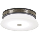 George Kovacs P955-691-L Tauten 1 Light Led Flush Mount in Coal With Brushed Nickel 1