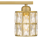 Gibson 3 Light Bath Light in Aged Brass 2