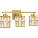 Gibson 3 Light Bath Light in Aged Brass 6