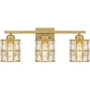 Gibson 3 Light Bath Light in Aged Brass 1