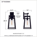 Godfrey 1 Light Outdoor Wall Sconce 12
