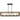 Golden Lighting 0270-LP BLK 5 Light Linear Pendant - Crescent Harbor