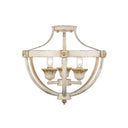Golden Lighting 0892-SF AI 3 Light Semi-flush - Crescent Harbor
