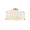 Golden Lighting 1084-SF 3-Light Semi-flush - Crescent Harbor