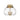 Golden Lighting 1094-3FM BLK-HCG 3-Light Semi-Flush 3