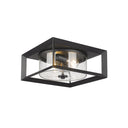 Golden Lighting 2073-OFM Smyth Outdoor Flush Mount - Crescent Harbor