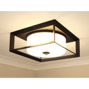 Golden Lighting 2073-OFM Smyth Outdoor Flush Mount - Crescent Harbor