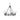 Golden Lighting 3306-6 BLK-CLR 6 Light Chandelier - Crescent Harbor