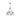 Golden Lighting 3306-6 BLK-CLR 6 Light Chandelier - Crescent Harbor