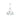 Golden Lighting 3306-6 BLK-CLR 6 Light Chandelier - Crescent Harbor