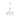 Golden Lighting 3306-6 BLK-CLR 6 Light Chandelier - Crescent Harbor