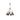 Golden Lighting 3306-6 BLK-CLR 6 Light Chandelier - Crescent Harbor
