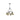 Golden Lighting 3306-6 BLK-CLR 6 Light Chandelier - Crescent Harbor