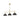 Golden Lighting 3306-LP BLK-CLR Orwell BLK Linear Pendant in Matte Black with Clear Glass Shade - Crescent Harbor