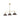 Golden Lighting 3306-LP BLK-CLR Orwell BLK Linear Pendant in Matte Black with Clear Glass Shade - Crescent Harbor