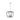 Golden Lighting 4309-3P BLK-BLK-SD Mercer 3 Light Pendant in Matte Black with Seeded Glass - Crescent Harbor