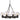 Golden Lighting 4855-9 RBZ-SD Galveston 9 Light Chandelier - Crescent Harbor