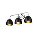 Golden Lighting 6956-BA3 Zoey 3 Light Bath Vanity - Crescent Harbor