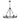 Golden Lighting 7041-6 BLK-CLR Monroe 6 Light Chandelier